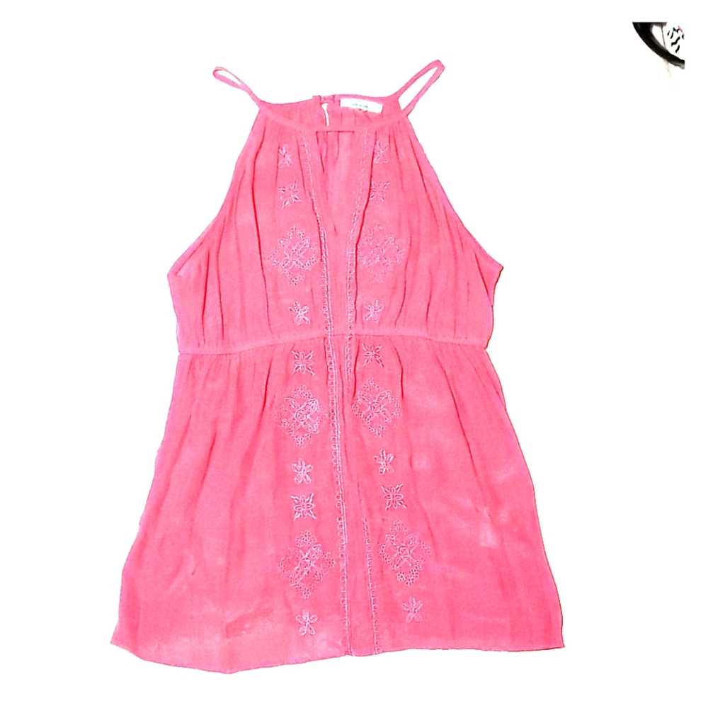 Tropical Embroidered Tank